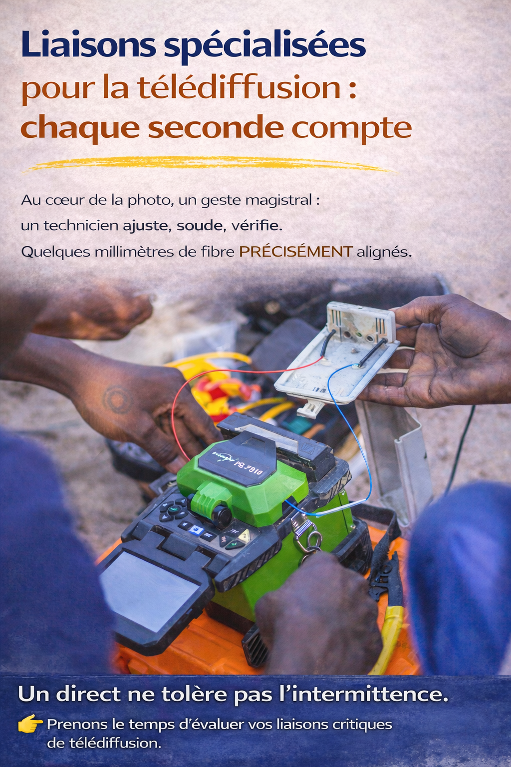 Liaisons spécialisées pour la télédiffusion : quand chaque seconde compte